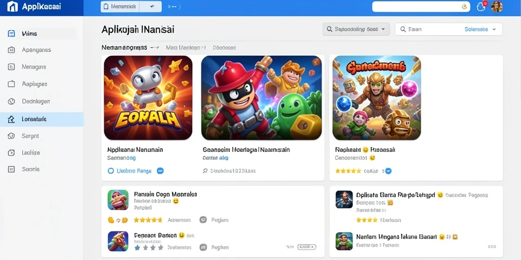Menampilkan tampilan utama permainan TEMPOTOTO yang penuh warna.