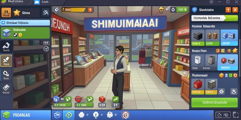 Screenshot menampilkan karakter kustomisasi yang unik.