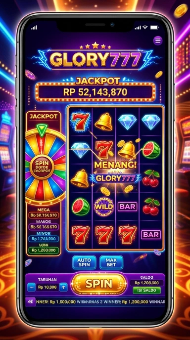 Cuplikan layar menu unduhan glory777 untuk perangkat Android